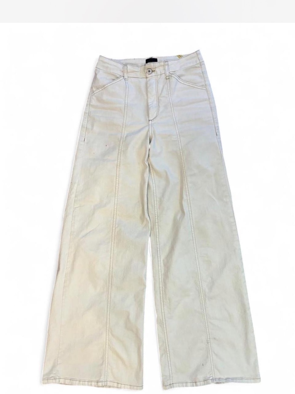 Maeve White High-Rise Wide-Leg Jeans - Picture 3 of 8